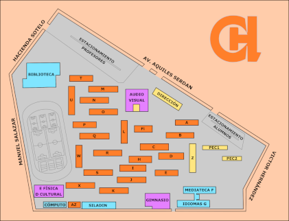 Mapa del CCH Azcapotzalco